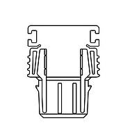 ERNI - TE Connectivity 524659 Wire Housings Tin Female 2-Pos STR Housing Black