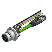 Amphenol CONEC 57-02594 Ethernet Cables / Networking Cables ENP-17-1-FSPST3PEDBU4-V3-45S-RS8.33-0,5/0,5/G6/150/034