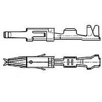 AMP Connectors - TE Connectivity 962876-1 (CUT STRIP) Terminals MICRO-TIMER II SKT Cut Strip of 100