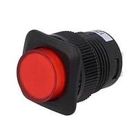 Shin Chin R13-508BL-05-BRR Pushbutton Switches 4P SPST OFF-ON ILLUM RED LED