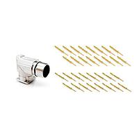 Amphenol Audio TM2RBJ-AU Phone Connectors 1/4" Mono Phone Plug R/A Au Plated Cont