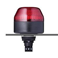 Auer Signal 802502405 Flashing Beacon IBL M22 panel mount LED steady/flashing beacon 24 V AC/DC red, black