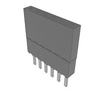 Samtec ESW-106-23-T-S Stackthrough .100" Elevated Socket Strip
