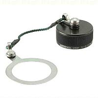 Amphenol Socapex USB3CFTVC7ZN USB Accessories USB-C  Jam nut receptacle cap, aluminum shell with black zinc nickel plating