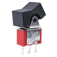 E-Switch 300DP1J3WHTVS2QE Miniature Rocker Switch ROCKER, 5A 120VAC/28VDC, DPDT On-On, Through Hole PC Pin