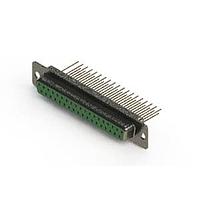 EDAC 628-M37-623-GN1 D-Sub Connectors - Standard Density Vertical Machined D-Sub Connector