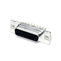 Amphenol CONEC 164A10329X Receptacle 15P Solder Pin Threaded Insert