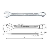 TOPTUL AAEB2222 Combination Wrench (22mm)