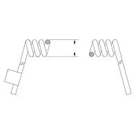 Volex 6485 AC Power Retractile Cord 16AWG SJOW 4FT (1.2M) BLACK