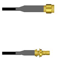 Amphenol Custom Cable Q-6803M0003036i RF Cable Assemblies SMA-SP/SMB-SJB G174 36I