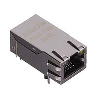 Abracon ARJ-139 Magnetic Jack RJ45 10/100 Base-TX 1x1 Right Angle POE++ Through Hole