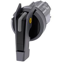 SIEMENS 3SU10422GL100AA0 Short Handle Selector switch. I-O-II. black