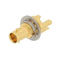 Linx Technologies - TE Connectivity 2446156-1 RF Connectors High Density BNC Str PCB Jack, Bulkhead, Edge Mnt, 75 Ohm