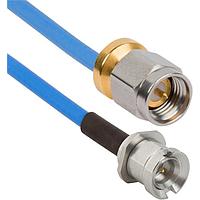 Amphenol SV Microwave MBSMP-085-MSLPSMA-120 RF Cable Assemblies SMP M BKHD to SMA Low Profile M 12"Cable