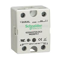 Schneider Electric Relays 6225AXXTZS-DC3 Solid State Relays 6000 SSR Triac, SPST-NO, 25 A