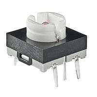 NKK Switches JB15HLPC Tactile Switches OFF-(ON) HI OPR FRCE RED LED