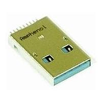 Amphenol Commercial Products GSB416445CHR Micro USB Type AB Connectors USB3.1 A PLG SMT 2ugold+30u