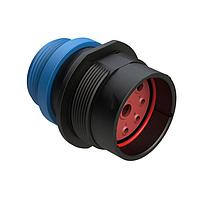 Amphenol SINE Systems AHDP04-24-09PR-STA Connectors 9 Position Receptacle, Pin, Shell Size 24, Reduced Diameter Seal (Blue), Small Thread Adapter