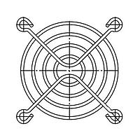 Sunon FG-6/45 Guard Fan Finger Guard, 60mm, Plastic Filter