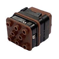 Amphenol Air LB France SIMEG0816PN Modular Interconnect Systems Grounded module Pin With peripheral sealing 8 contacts #16 Polarization N