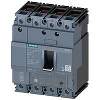 SIEMENS 3VA11633GF460AA0 Line Protection BRKR 3VA11 4P 63A 25KA ATAM100NTRL BOX