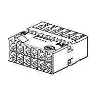 AMP Connectors - TE Connectivity 2-968318-1 Housings MQS BU-GEH 12P GRAU