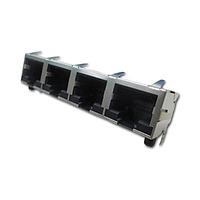 Amphenol Commercial Products RJSBE5088C4 Modular RJ45 RA No Shield W/ LEDs