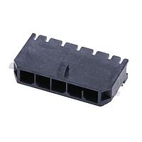 Molex 218989-0400 Headers Micro-Fit+ RA Header SMT 3mm Pitch Single Row 4 Ckts Matte (Sn) Plating Glow-Wire  Solder Nail Blk
