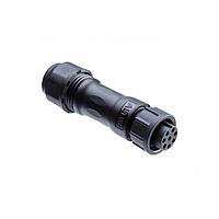 Amphenol LTW ABB-03BFMC-SL7AP0 Standard Circular Connector Ceres, Standard Size, Plastic, 10A, 03 pins, Female Connector, Male Contact, Straight, Screw Thread, Crimp, Field Installable, F5.0 - F10.0mm, IP67