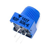Vishay Spectrol M63P503KB30T607 Trimmer Resistors - Single Turn 3/8"SQ 50Kohms 10% Single Turn Cermet