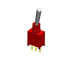 Dailywell 2AS1T1A1M2RES Toggle Switches Sealed Sub-Miniature SPDT switch on-on pc thru-hole
