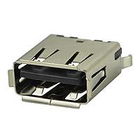 Same Sky (formerly CUI Devices) UJ2-AV-4-TH USB Type A Connectors USB 2.0 type A jack 4 pin Vertical TH
