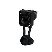 REAN RRE8F-Z-011-1 Connectors REAN receptacle Ethernet CAT5e airtight D series - 90 degree upwards RJ45 feedthrough