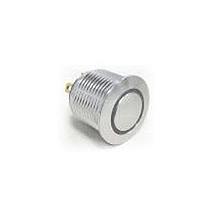 Alcoswitch - TE Connectivity AV1610R612R04 Anti-Vandal AV16 SPM 0.4VA FIX RING LED GREEN 12V