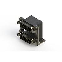 EDAC 661-015-664-059 Dual Port D-Sub Connectors Right-angle Dual Port D-Sub Connector