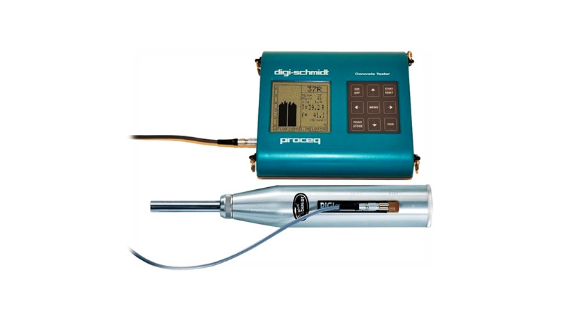 Concrete testing instrument inspection in a technical service context