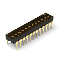 Wurth Elektronik 418127160912 DIP Switches WS-DITV Dip Sw 12Pin Horiz Box Typ Black