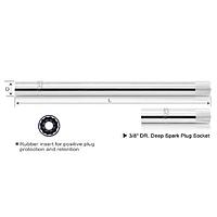 TOPTUL  BSBA1214L-  3/8inch DR. Deep Spark Plug Socket