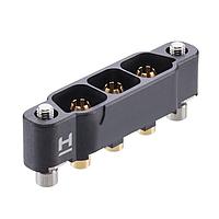 Harwin KA1-MV10305M2 Connectors 3P M SIL VRT Thr br CNCTR W/RVRS FIX