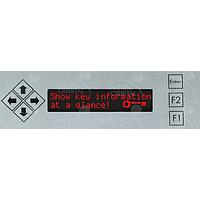 Matrix Orbital BLK202A-S-R PC Bay Inserts, LCD Characters 20x2 Red Txt Blk B/G Key w/ Mnt Sl Brkt