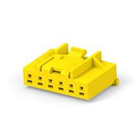 AMP Connectors - TE Connectivity 6-1971793-4 Plug Housing GI CONN 2.5 PLUG HSG 6P YELLOW