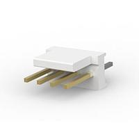 AMP Connectors - TE Connectivity 641213-4 Unshrouded POLARIZED HEADER 4P Straight Post gold
