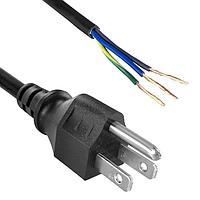 Qualtek Electronics 311329-01 No Receptacle Power Cord 16AWG 13A 20IN NORTH AMER BLACK