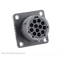 Eaton Souriau-Sunbank UTSX01412S Receptacles Square flange receptacle, without backshell, for 12 female contacts, IP68/69K