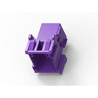 AMP Connectors - TE Connectivity 1-967626-5 Housings 9P 2TAB PLUG PURPLE CONNECTOR HOUSING