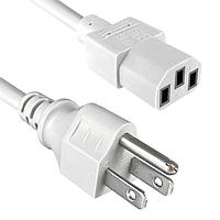 Qualtek Electronics 312007-06 AC Power Cord 18AWG 10A 2M NORTH AMER GRAY C13