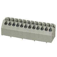 Same Sky (formerly CUI Devices) TBL002A-350-12GY-2GY Fixed Terminal Blocks Terminal block, screwless, 3.50, 45, 12 poles, cool gray