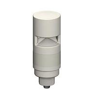 Banner Engineering TL501AOSKCQ Tower Lights TL50 Pro Tower Light with IO-Link Sealed Omnidirectional Audible, Standard Gray Housing: 1 Lighted Segment; Voltage: 18-30 V dc; Environmental Rating: IP67; Colors: Multicolor; 4-pin M12 Integral QD