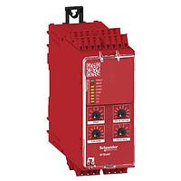 SCHNEIDER XPSUAT13A3AC Safety Controllers Safety module, Harmony Safety Automation, Cat.4, features XPSUAK + delayed outputs, 24v AC/DC, spring