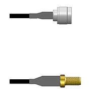 Amphenol Custom Cable Q-2N02Z0008008i RF Cable Assemblies N-SP/SMA-SJ RG58 8I